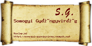 Somogyi Gyöngyvirág névjegykártya