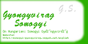 gyongyvirag somogyi business card